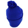 Armycrew Solid Pom Pom Winter Soft and Stretch Knit Beanie