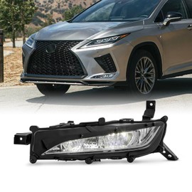 AKKON - Fits 2020-2022 Lexus RX350 / RX350L / RX450H / RX450HL LED Bumper Fog Light Left w/Wire Harness Bracket Switch