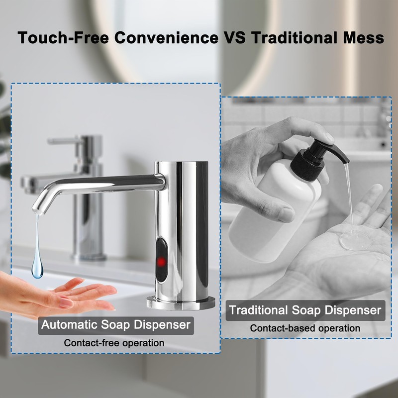 Touchless Soap Dispenser Automatic Liquid Dispenser for Kitchen Bathroom Upgraded