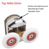 Cokritsm 25mm Shower Door Rollers for 4-8mm Glass Shower Runners