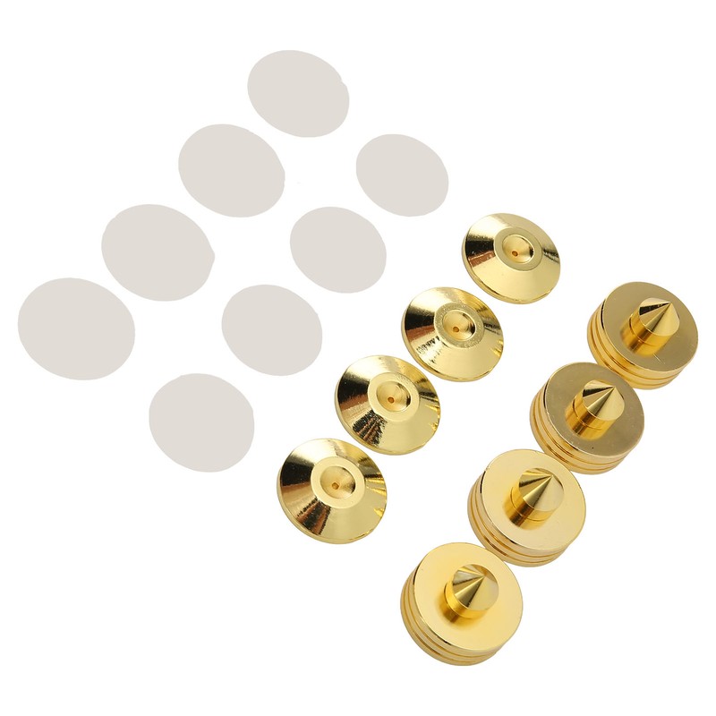 4Set Speakers Spikes Shock Absorbing Prevent Slip Zinc Alloy Speaker