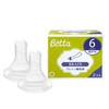 Betta Brain Nipple Replacement Nipple Set of 2 Round Hole,