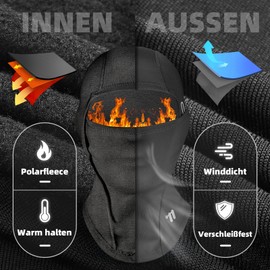 ICOCOPRO Children's Balaclava, Black 1