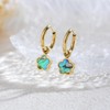 TaYolnFaSo Four Leaf Clover Dangle Earrings for Women 18K Gold