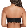 DotVol Women's Strapless Bra, Backless, Without Straps, Push Up Bra