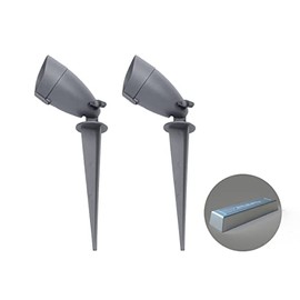 Taiva LED Low Voltage Landscape Lights with Connector, Aluminium Die-Cast,Outdoor Spot Lights Waterproof, 6W 12V AC/DC,2 Pack,Spotlights for Pathway Yard Lawn Garden (Transformer NOT Included)