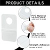 LifCratms 200Pcs Self Adhesive Hang Tabs, Clear Plastic Round Slot