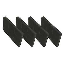 Keenberk Activated Carbon Filter – Rectangular – Pack of 4 – Approx. 18 cm x 13.5 cm x 1.3 cm – Suitable for Küppersbusch ZUB5000, 534018, EDIP6500.0, EDIP6550.0, EDIP9550.0 – Made in EU