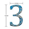 5.5 Inch House Numbers- Unique Cast Iron Metal Address/Mailbox Number