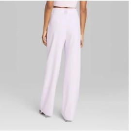 Wild Fable Women's Wide Leg Trousers - Wild Fable Light Violet 0