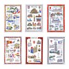 Generico Italian Souvenir Tea Towels Set Cotton Made in Italy