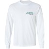 Joe's Surf Shop Men's Flamingo Logo Long Sleeve Tee-L-White/c
