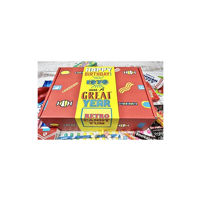 RETRO CANDY YUM ~ 1976 49th Birthday Gift Box Nostalgic