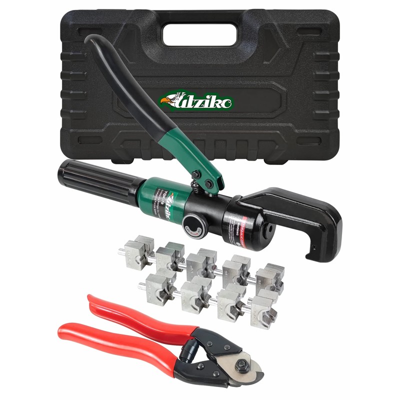 UTZIKO Hydraulic Crimper Tool for 1/8" 3/16" Stainless Steel Cable
