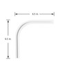 TYRON 90 Degree Ceiling Corner Track for Adhesive Curtain Track(2