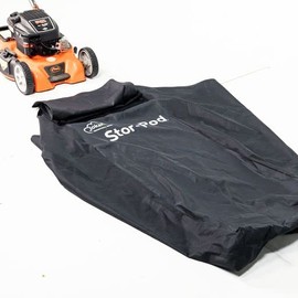Jokari Waterproof 60 Inch Lawn Mower Equipment Cover Bag with Oil Absorbing Pad. Pro Grade Heavy Duty Polyester Rain Proof Zip Up Case Protects Mowers Outdoors from Snow, Ice or Wet Weather All Year