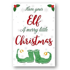 Second Ave Funny Joke Elf Pun Christmas Xmas Holiday Festive Greetings Card