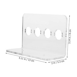 SAFIGLE Wall Mounted Scissors Holder Rack 6-Slot Acrylic Organizer for Hairdresser Tools Professional Scissor Stand for Salon Use