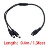 Duttek CCTV Power Splitter Cable, DC 5.5 x 2.1 mm,
