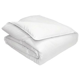 Hotel Grand, 240 TC Luxury White Goose Feather + Down Comforter (Choose Size) - Queen/Full