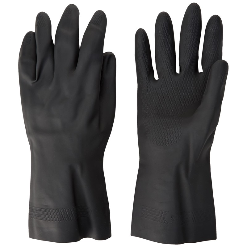 Polyco 516 Maxima Heavy Duty Flock Lined Natural Rubber Gloves