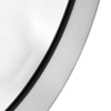 Head West Elegant Classic Oval Brushed Nickel Stainless Steel Silver