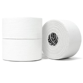 Hampton Adams (3 Pack White Athletic Sports Tape VERY Strong EASY Tear NO Sticky Residue BEST TAPE for Athlete & Medical Trainers