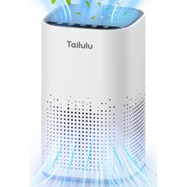 Air Purifiers for Home Large Room up to 1500ft²,Tailulu H13 True HEPA Air Cleaner with 360°Air Inlet, 15dB Air Purifier for Bedroom with Sleep Mode,Speed Control,Timer, for Odor Dust Smoke