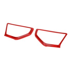 REPAIROCK 1 Pair a Pillar Speaker Cover Trim for Jeep Wrangler JL JLU 18-24 Window a Pillar Front Speaker Cover Stereo Audio Frame Trims ABS Red