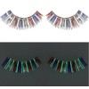 Zinkcolor Red Blue Foil False Eyelashes G241 Glow In The Dark Halloween Costume