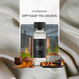 Scentiment - Wood Fire Designer Collection Diffuser Oils | Aromatherapy Home Fragrance | Luxurious Scent with Notes of Slightly Spicy, Smokey, Wood (120 mL)