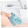 COLLBATH 2pcs Dual Sided Loofah Exfoliating Mitts Deep Cleansing Shower