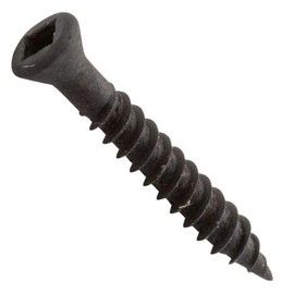 Centerline #6 x 1'' Trim Head Square Drive Wood Screws, Black, 100-Pack