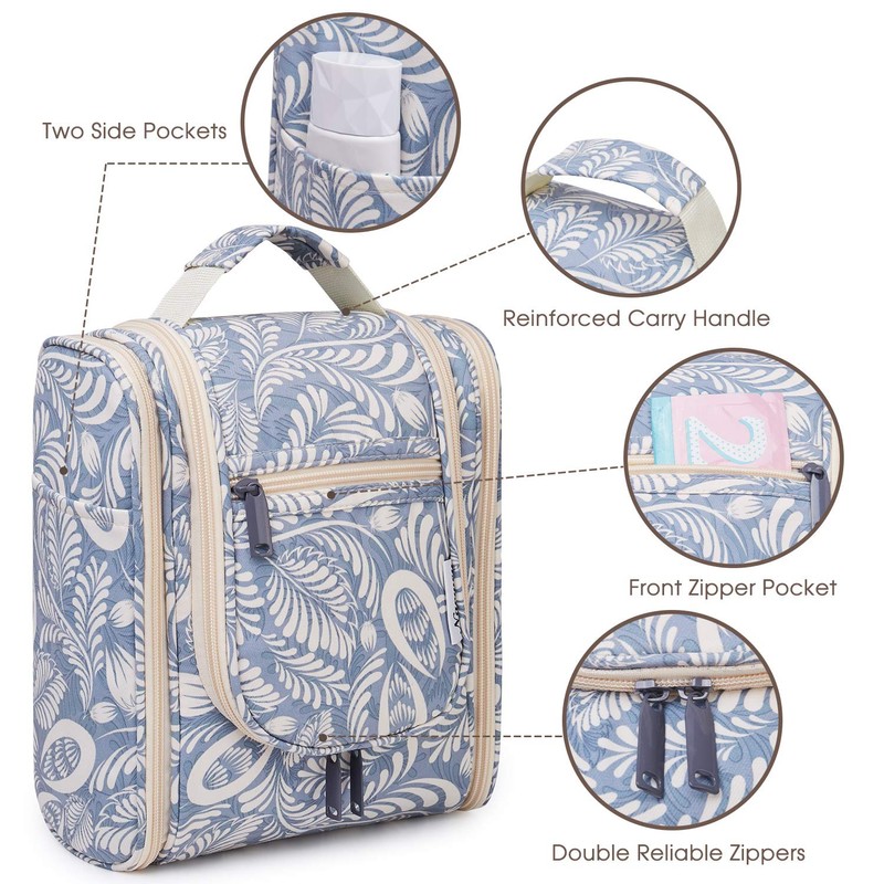 Narwey Small Hanging Toiletry Bag Women Travel Makeup Bag Organizer