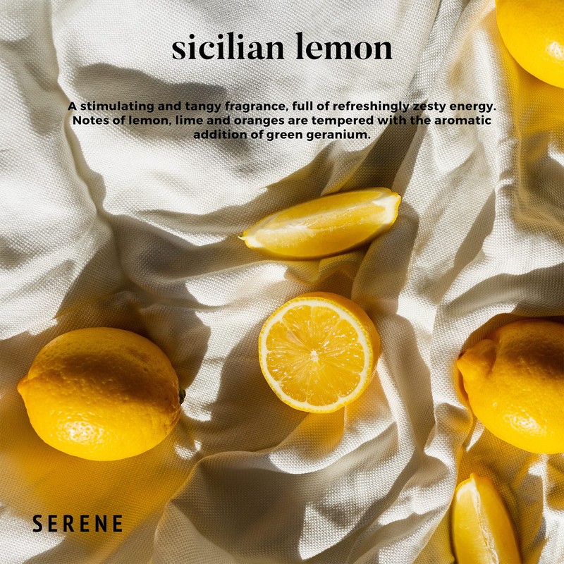 Hidden Label Large Scented Candle, Sicilian Lemon, 30oz 3 Wick