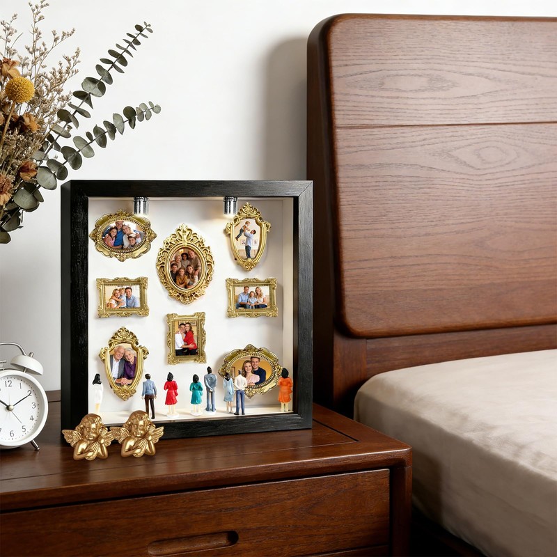 DIY Mini Museum Silhouette Box, Shadow Box Frame Kit with