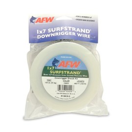 American - Surfstrand de Alambre de Pesca 1 x 7 Alambre de Acero Inoxidable (Kit de Montaje), Camuflaje marrón, 135 Pound Test, 400 Feet