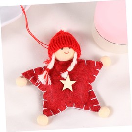 Alasum 4pcs Christmas Ornaments Knitting Ornament Xmas Scene Pendants Xmas Themed Pendants Christams Christmas Plush Doll Xmas Hanging Ornament Decor Lovers Key Chain Household Wool Felt
