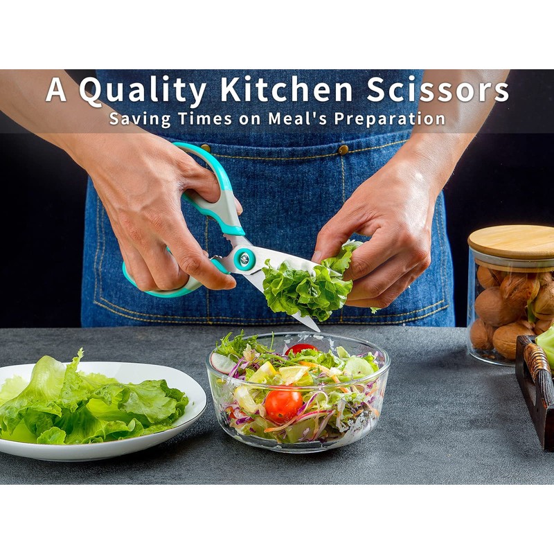 Kitchen Scissors, Stainless Steel Multi-Purpose Cooking Shears Heavy Duty for