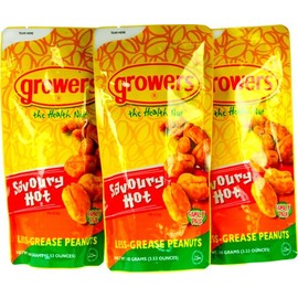 10-packs Growers Peanuts Savoury Hot 80g Ea