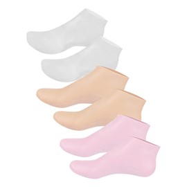 OHPHCALL 3pairs Moisturizing Socks for of Reusable Lotion Socks Transparent Elastic Washable Foot Care for Soft Smooth Skin for Special Occasions