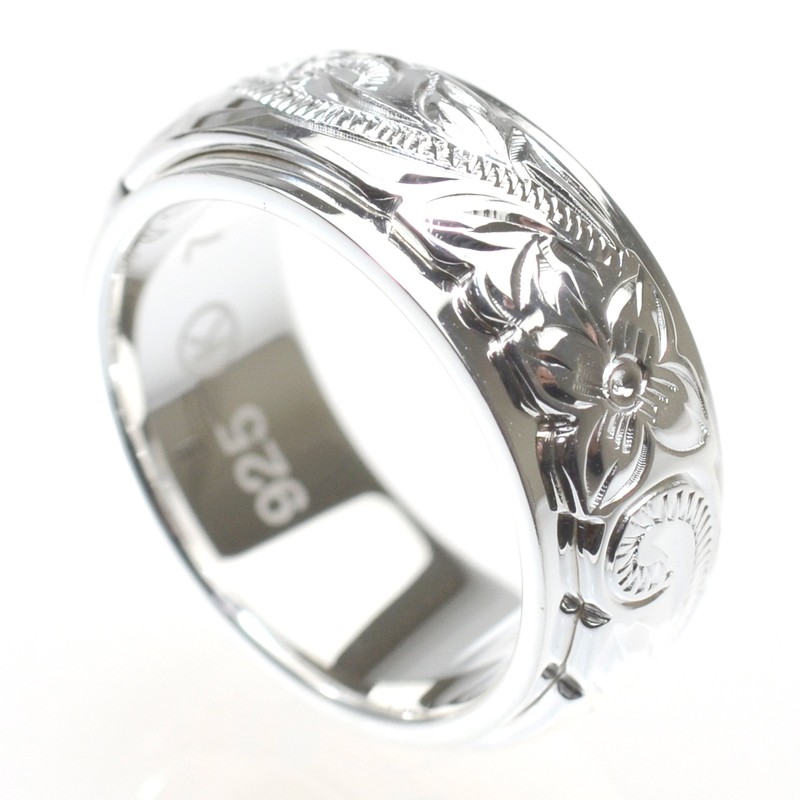 [BreezyIsland] Hawaiian Jewelry Two Tone Ring Ring 8mm Width 925