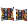 Epimedium Flower Pattern Graphic Throw Pillow