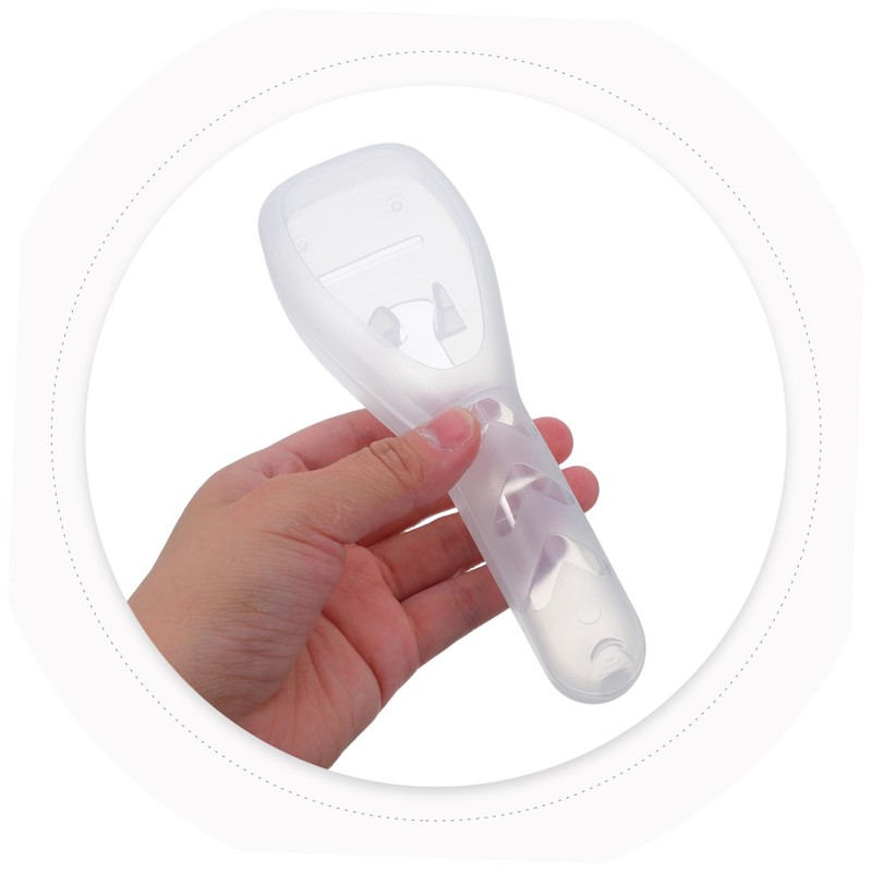 SAFIGLE 2pcs Clear Razor Protector Case Travel Container Manual Razor