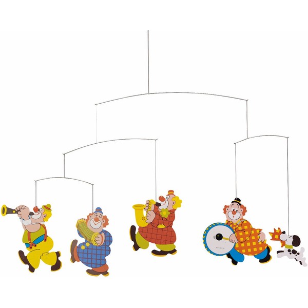 Circus Hanging Nursery Mobile - 22 Inches - Handmade in Denmark by Flensted