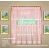 Today's Curtain Emelia Original Voile Valance 14", Rose, 60" W