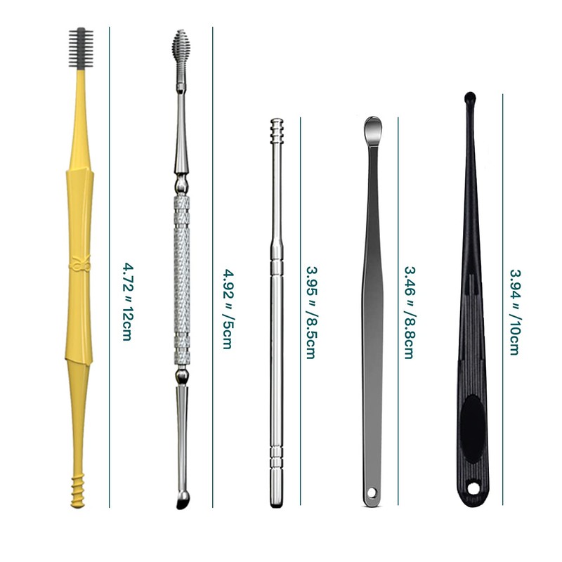 HOTX Ear Wax Removal Kit, Ear Cleansing, Cleaning Brush and