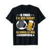 Padelista Giocatori Padel Tennis Divertente Padel & Birra Maglietta