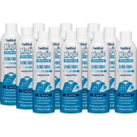 Magic Sizing Spray Light Body – No Flaking or Clogging! - Wrinkle Release Spray – 20oz Iron Spray for Clothes (Pack of 12) – Fresh Linen Scent Finishing Spray