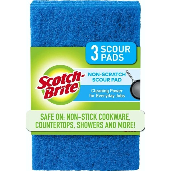 Scour Pads Non-Scratch Scouring Pads for Everyday Job Safe Cleaning